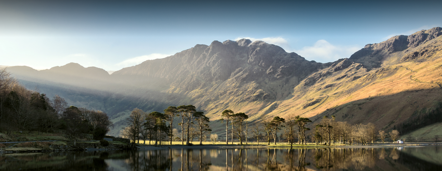 Landscape photo showing a lake